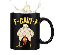 Générique Coffee Mugs 11.8oz | Ceramic Rooster Glasses | Funny Farm Chicken Mug, Material & Heat Resistant | For Women Men Birthday Christmas Halloween Office Kitchen Bar