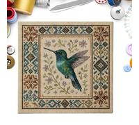Générique Colibri Box with Floral Pattern, Embroidery Set and for Beginners, Crafts, Holidays, Home, Adults