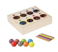 Générique Color Matching Balls - Interactive Wooden Educational Toys, Color Sorting Learning Game for Home Classroom and Daily Play