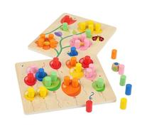 Générique Color Sorting | Color Recognition Game,Wooden Educational Toy For Fine Motor Skills Development And Learning For Ages Three Years And Up