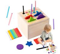 Générique Color Sorting Toys, Interactive Wooden Matching Toy - STEM Educational Activity for School Home Preschool Tutoring Birthday Christmas Playroom