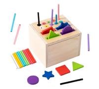 Générique Color Sorting | Wooden Toy Set For Color Recognition - Intellectual Stimulation Activity - For Classroom At Home Preschool Kindergarten