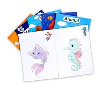 Générique Coloring Book Set for - 6 Cartoon Activity Books, Creative Drawing Toys, Imaginative Skill Builder | Fun Educational Art Resource