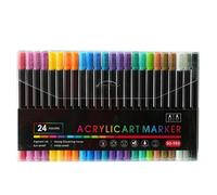 Générique Coloring Markers - 24 Slopes Paint 36 Colors Double Headed Stationery Set | Reliable, Art Drawing Highlighter for Rock Glass Wood Ceramic Paper Cloth