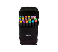 Générique Colouring Pens, Double Tip Markers Set, 4.72x2.76in Creative Drawing Supplies, Portable Carrying Case, Coloring Art Pens for Journaling, Sketching