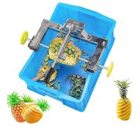 Générique Commercial Pineapple Peeler with Adjustable Spacing from 30 to 37 cm, Double Retractable Pole for Quick and Easy Use at Home, Restaurant or Bar