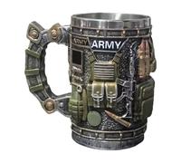 Générique Cool Mugs for Men, Large Capacity Mugs - Large Capacity Decorative Stainless Steel Coffee Mugs | For Boy Dad Grandfather Hot Drink Cold Beer