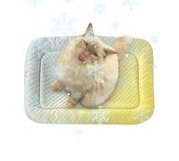 Générique Cooling Mat Dogs, Splashproof Pet Ice Pad, 19.69x15.75in Portable Cooling Bed, Comfortable Relaxation Mats Crates for Puppies, Rabbits, Hamsters, Cats, Kitchen, Indoor, Outdoor Use