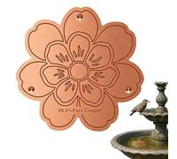 Générique Copper Bird Bath - 3 Point Holder Thickness 0.6 mm | Copper Purification Disc Bird Bath - for Outdoor Concrete, Stone or Ceramic Fountain, Garden
