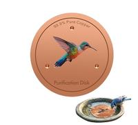 Générique Copper Disc for Bird Bath | Purifying Water | Bird Bath Purification Disc with Three Point Stand, Patio, Garden, Outdoor, Fountain, Farm, Yard, and Lawn
