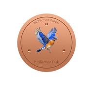 Générique Copper Disc for Bird Bath - Purifying Water - Bird Bath Purification Disc with Three Point Stand - for Outdoor Fountain Garden Patio Lawn Yard Farm