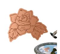 Générique Copper Disc for Bird Bath - Stable Water Purification with Three Point Bracket,Bird Bath Purifier Disc | Bathing, Outdoor, Porch, Yard, Garden