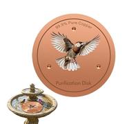 Générique Copper Disc for Bird Bath - Water Purifier, Copper Bird Bath with a Three Point Stand, Suitable for Farm Fountain Yard Lawn Patio Garden Outdoors