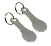 Générique CORNER CART - METAL ALLOY Reusable Clover Token Token Tool Light Subtram Accessory | Coin Purse, Compact Clip On Organizer, Fashionable Mini Utility Beacon, Silver, Se référer au descriptif