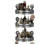 Générique Corner Shower Organizer - 3 Tier Shelf Without Drilling | With Hooks and Suction Cups Load Capacity 18kg | For Bathtub Home Hotel Apartment Towel