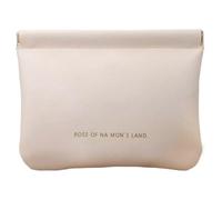 Générique Cosmetic Bag, Key Pouch, Soft PU Leather Waterproof Snap Spring Closure Earphone and Data Cables Storage for Home Workdays Friends Family, Large, White, 1-Piece, White., Se référer au