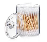 Générique Cosmetic Organizer - Acrylic Cotton Box | Multipurpose Cotton Ball Holder for Bathroom and Dressing Table | Perfect Storage for Discs, Bath, Nail Polish