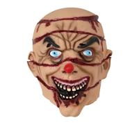 Générique Cosplay Face Cover, Unisex Latex Headgear With Blood Effect, Realistic Creepy Design for Halloween, Theater Performance, Masquerade, Role Play, Costume Party, Photo Shoots, 20 x 20 x 30 cm