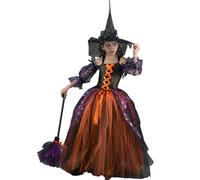 Générique Costume da per Bambina Piccola - Vestito di Halloween con Cappello e Tulle - Abito daa Streghetta per Carnevale o Festa a Tema - Travestimento per Neonate e Bimbe