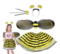Générique Costume for - Cute Party Outfit with Wings | Fancy Dress Role Play for Girls Cosplay Performances Stage Dance Props Holiday Carnival H