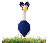 Générique Costumes for Porch Goose The Celebration 250th Red White Blue Goose Statue Set 43cm and 58cm Headband Bandana - Intended For Garden Yard Yard Terrace Lawn Patio Outdoor Party