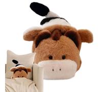 Générique Cow Plush Toy - 34.8 cm Reversible Decorative Figure | Cute Cow Horse Plush | for Adults Boys Girlfriend Valentine's Day Birthday Sofa Bedroom Car
