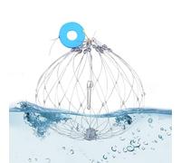 Générique Crab Trap - Steel Wire Crab Traps with Bait Cage | Wire Mesh Fishing Tool for Shrimp and Crayfish in River, Pond, Freshwater and Saltwater