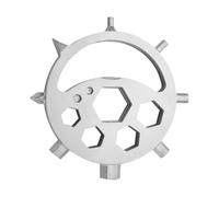 Générique Creative Snowflake Key - 15 in 1 Multifunctional Repair Tool, Unique Star, Moon and Star Shape, Durable Steel Material | Hand Tool for Snow Flakes