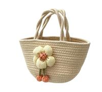 Générique Crocheted Pouch | Floral Pattern Woven Pouch & Beach Tote Bag - Knitted Bag | For Travel, Party, Holiday, Outdoor, Shopping, Daily Travel, Women & Women, b, Se référer au descriptif