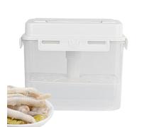 Générique Cucumber Storage Container with Sieve, Fermentation Container, Sauerkraut Gardening 4/5L with Handle and Lid | Transparent Glass, Fermentation Tank and D