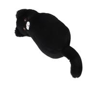Générique Cute Cat Plush Pencil Case - Large Capacity for Teenagers - Girls and Boys - Classroom, University, Office, Travel and Travel, Black, Se référer au descriptif, Refer to description