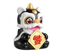 Générique Cute Chinese New Year Lion Dance Table Figures for Car Central Console Decoration for Home Office Shelf Window Sill Table