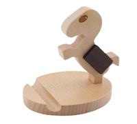 Générique Cute Horse Non-Slip Wooden Phone Holder for Home Office Phone Holder for Live Streaming Calls Offices Travel Home Study Living Rooms Cafe Kitchen Bedside