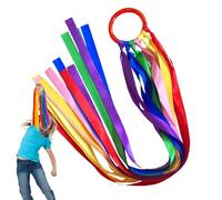 Générique Dance Ribbons | Rainbow Streamers for Twirling, Hand Held Rhythm Sticks - for Outdoor Ballet Competition, Children's Party, Photoshoot, Stage Prop, Talent Show