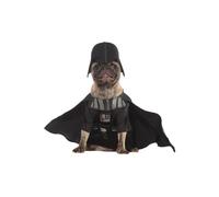 Rubies Official Darth Vader Dog Fancy Dress Star Wars Dark Side Evil Villain Puppy Pet Costume Small Neck to Tail 11' Chest 14' Halloween Halloween