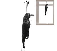 Générique Dead Raven Lure, Realistic Portable Bird Statue, Simulation Raven Statue - for Haunted Decor Party Masked Thanksgiving Garden Patio Porch Yard Farm Orchard Vine Protection