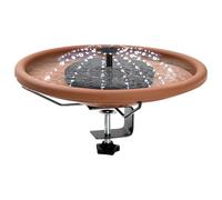 Générique Deck Mounted Railing Baths | Bird Feeder for Balcony Railing with 3Solar | Garden Decorations, Fountains Clamp
