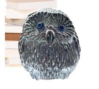 Générique Decoration | Sparkling White Figurines | Home Decoration Resin Owls - for Family And Friends Living Room Shelf Christmas Birthdays Hanging