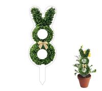Générique Decorative Easter Pegs on Lawn, 2D Acrylic Rabbit Decoration | Easter Stakes - for Home, Indoor, Porch, Lawn, Park and Garden