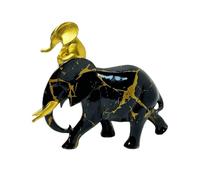 Générique Decorative Elephant Statuette, Resin Ornament for Exhibition and Decoration | Interior Decoration with Elephant Statuettes - for Indoor Table Decoration Office Entrance Cha
