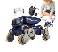 Générique Detection Stunt Robot Dog - Remote Gesture Control Interactive Musical High Speed with Sprayed Light | Creative Stunt Vehicle Modern Stylish Design