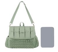 Générique Diaper Bag, Backpack Diaper Bag - Changing Table Organizer Bag, Large Capacity Bags with Changing Pad for Outdoor Travel, Waterproof Maternity for Mom, Green, Se référer au descriptif, Refer