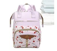 Générique Diaper Bag Backpack - Polyester Waterproof Large Capacity Large Capacity Diaper Sae Backpack for Mom Dad Women Men Daycare Boys Girls, purple, Se référer au descriptif, Refer to