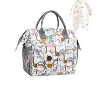 Générique Diaper Bags - Waterproof Pouch with Large Capacity, Multifunctional Tote Bag | Ideal for Travelling Boys or the Bedroom of the House, Kitten, Se référer au descriptif