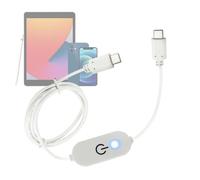 Générique Dimmer for LED Strip, Touch Control USB Type C, Touch Dimmer Cable for LED Strips with Indicator - For Kitchen, Library, Staircase, Dressing Table, Office, Bedroom