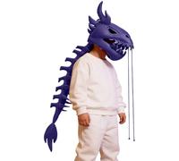 Générique Dinosaur Skeleton Costume - Soft Realistic Headwear Dragon Costumes Cosplay Outfits for Boys Girls Halloween Christmas Party Dance Stage Celebration