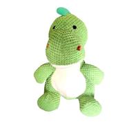 Générique Dinosaur Squeaky Dog Chew Toy, Plush and PP Cotton Material, Interactive Teether for Small, Medium, Large Dogs, Green, Black/Blue 18.9x5.51x4.33 inches