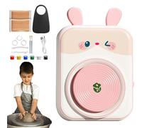 Générique Disc Töpfer Set for The, Pottery for - Travel Electric Toys | Set Of Beginning Shots, Rabbit Wheels For Art And Crafts, Painted Pottery,
