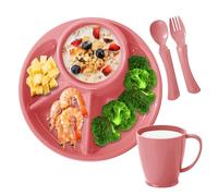 Générique Divided Plates Student Diet Divided Plates Reusable Dishwasher Resistant Microwave Bowl for Restaurant Home Canteen