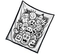 Générique DIY Coloring Blanket, 150 x 127 cm Soft Plaid | Washable Plaid for Picnic Girls Bed Christmas Winter Sofa Teen Women Birthday Camping Home